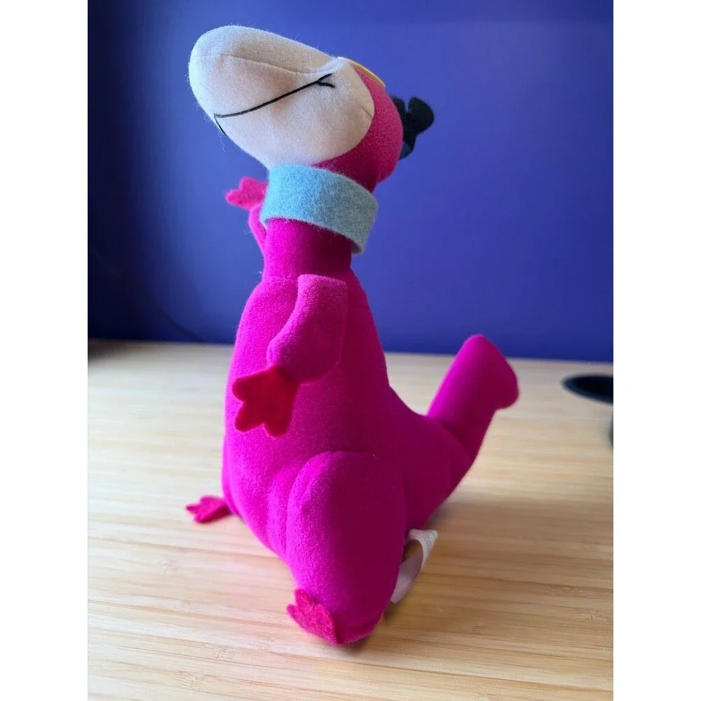 Vintage Flintstones Dino Plush Pink Strottman Hanna Barbera 9